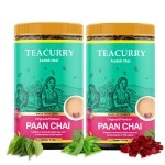 Just Vedic Paan Flavour Chai Patti (200 Grams, 100 Cups) - Paan Tea for Immunity, Weight, and Digestion