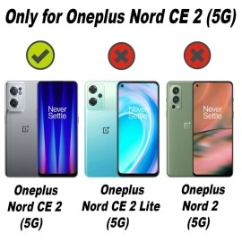 TheGiftKart Shockproof Crystal Clear Back Cover Case for OnePlus Nord CE 2 5G | 360 Degree Protection | Hard Transparent Back Cover Case for OnePlus Nord CE2 5G (PC & TPU, Blue Bumper)