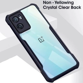 TheGiftKart Shockproof Crystal Clear Back Cover Case for OnePlus Nord CE 2 5G | 360 Degree Protection | Hard Transparent Back Cover Case for OnePlus Nord CE2 5G (PC & TPU, Blue Bumper)
