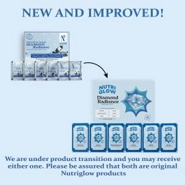 NutriGlow NATURAL\'S Diamond Radiance Facial Kit for Acne & Spot Free Skin, 60gm