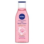 NIVEA Rose Water Gel Body lotion, Soothing Care for 24H hydration, Non-Sticky & fast absorbing Body lotion for fresh and healthy skin, 200 ml