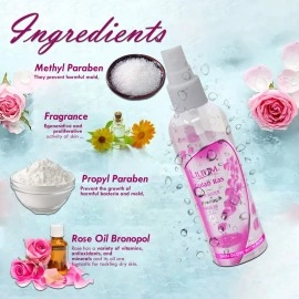Lilium Pure & Natural Rose Water With Original Rose Frangrance, 60ml, Pack of 3