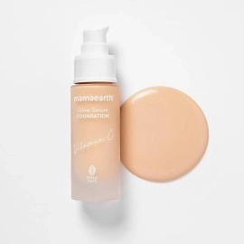 Mamaearth Glow Serum Foundation with Vitamin C & Turmeric for 12-Hour Long Stay - 01 Ivory Glow - 30 ml