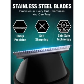 VGR V-932 Professional Rechargeable Corded & Cordless Pocket Hair Trimmer for Mens Runtime: 120 Minutes, Black