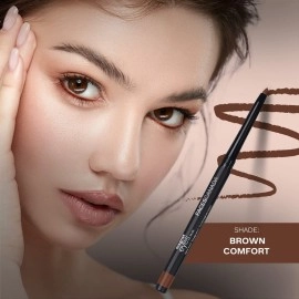 FACESCANADA Magneteyes Color Kajal - Brown Comfort 03, 0.30G | Highly Pigmented Kohl | 12 Hr Long Stay | Matte Finish | Single Stroke Glide | Water Proof | Smudge Proof | Almond Oil Enriched - Pencil