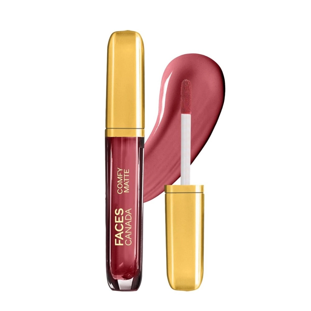FACES CANADA Comfy Matte Liquid Lipstick - Fixed It For You 11 (Brown), 3 ml | Comfortable 10HR Longstay | Intense Matte Color | Almond Oil & Vitamin E Infused | Super Smooth | No Dryness | No Alcoho
