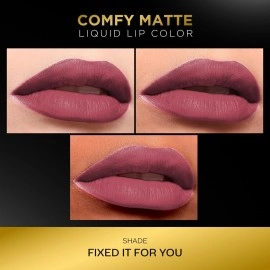FACES CANADA Comfy Matte Liquid Lipstick - Fixed It For You 11 (Brown), 3 ml | Comfortable 10HR Longstay | Intense Matte Color | Almond Oil & Vitamin E Infused | Super Smooth | No Dryness | No Alcoho