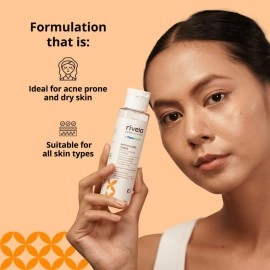 Rivela Dermascience by Cipla Witch Hazel Toner for Pore Tightening, Exfoliation & Soothing, 100 ml | Contains 6 botanical extracts | Regulates sebum production | Hydrating toner for glowing skin