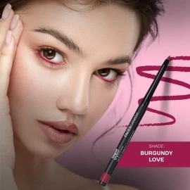 FACESCANADA Magneteyes Color Kajal - Burgundy Love 04, 0.30G | Highly Pigmented Kohl | 12 Hr Long Stay | Matte Finish | Single Stroke Glide | Water Proof | Smudge Proof | Almond Oil Enriched - Pencil