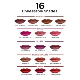 FACESCANADA FACES CANADA Comfy Matte Liquid Lipstick - For The Win 08, 3 ml | Comfortable 10HR Longstay | Intense Matte Color | Almond Oil & Vitamin E Infused | Super Smooth | No Dryness | No Alcohol