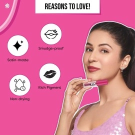 SUGAR POP Matte Lipcolour | Vitamin E | Super-Pigmented | Smudge-proof | 1.6 ml - 01 Chilli