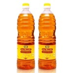 Om Shanthi Pooja Oil | For Puja, Festivals, Havan | Blend Of 5 Puja Oils With Jasmine Fragrance | Pooja Items |Pack Of 2, 1L Each