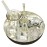 BENGALEN Silver Plated Pooja Thali Set with 5 inch Plate Bowls Glass Spoon ghanti agarbatti Stand Diya kumkum Stand Daily Puja Decorative Home Office Wedding Return Gift Items