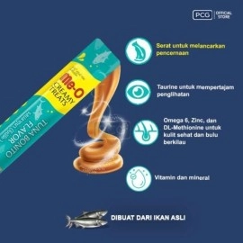 DynamicSales (India) Me-0 Creamy Stick Treats For Cat And Kitten Of All Life Stages, 300G (Salmon), 1 Count