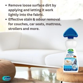Dr. Beckmann Upholstery Stain Remover, 400ml | Removes Even Stubborn Stains and Odours from Sofa, Couch, Car Seats, Office Chairs, Mattresses & More | With Applicator Brush | Sofa Cleaner | Pack of 2