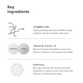 Minimalist 16% Vitamin C Face Serum (Advanced) With Vit E, & Ferulic Acid For Glowing Skin | Advanced Brightening Formula With Power of Vit C & E, Ferulic Acid & Fullerenes