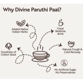 The Divine Foods Paruthi Paal-Cotton Seed Latte Mix-200 gm-Antioxidant Drink-Good Cholesterol Drink