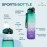 SOLARA Unbreakable Silicone Water Bottle 1 Litre with Motivational Time Marker, Leakproof Durable BPA Free Non-Toxic Bottle for Office, Gym | Detoxing eBook included | Purple Mint