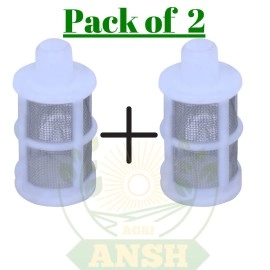 Agriansh Water Inlet Micro Pump Filter Stainless Steel Net Plastic Frame Used for Diaphragm Pump Inlet Hose Pipe