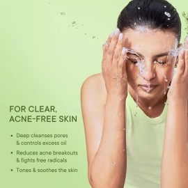 QUENCH BOTANICS Skin Detox Gel Face Wash with Matcha Green Tea Anti-Oxidants | Korean Face Wash for Oily & Acne-Prone Skin | Reduces Acne, Dark Spots & Blackheads | Made in Korea (100ml)