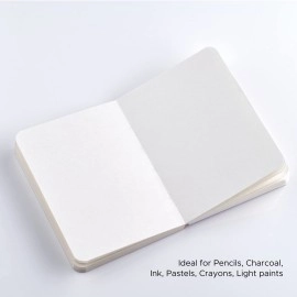 Factor Notes Seashells 120 GSM Textured Fine Grain Medium Surface Pocket Sized Sketchbook, A6 Size