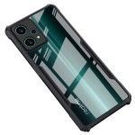 CEDO Realme 9 Pro Plus (5G) Back Case Cover | Camera Protection Shockproof Bumper-Edge | Acrylic Crystal Clear 360 Degree Protection TPU+PC | Transparent Eagle Back Case Cover (Black)