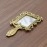KridayKraft Beautifully Carved Square Shape Gold Plating Metal Hand Mirror for Makeup, Travelling, Salon Mirror & Decorative Antique Item