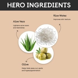 QUENCH BOTANICS Rice Water Intense Repair Face Serum | Repairs & Hydrates Dry, Damaged Skin to Reveal Korean Glow | Leaves Skin Feeling Firm, Smooth & Supple Skin | Made in Korea (30ml)