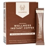 IncredaBrew Wellness Instant Coffee Powder - 20 Cups, Vitamin Rich Diet Coffee for Hot/Cold Coffee, Milk/Black Coffee | 20 x 2.2g Instant Coffee Sachets