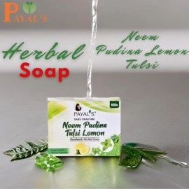 Payal\'s Herbal Soap - Neem Pudina Tulsi Lemon