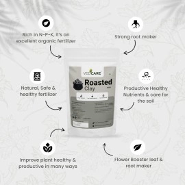 Vedcare Indian Edible Roasted Clay | Bhutdo | Khadi | Mitti | Butter Soil Manure | Roasted nakumatt | nakumatt Clay, 400 g