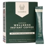 IncredaBrew Hazelnut Wellness Instant Coffee Powder - Vitamin Rich Hazelnut Coffee, Flavoured Coffee, 20 x 2.2g Instant Coffee Sachets