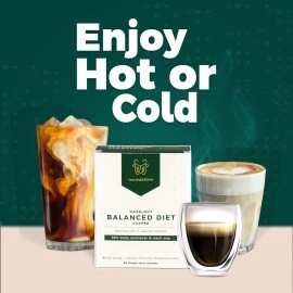 IncredaBrew Hazelnut Wellness Instant Coffee Powder - Vitamin Rich Hazelnut Coffee, Flavoured Coffee, 20 x 2.2g Instant Coffee Sachets