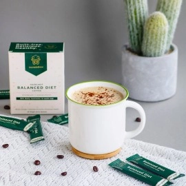 IncredaBrew Hazelnut Wellness Instant Coffee Powder - Vitamin Rich Hazelnut Coffee, Flavoured Coffee, 20 x 2.2g Instant Coffee Sachets