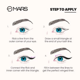 Mars Free Flow Long Lasting Eyeliner, 6ml (EL03)