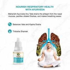 Maharishi Ayurveda Anu Taila | Unblocks Nasal Congestion| Effective in Migraine & Sinusitis |Improves Sensory Perceptions|Pure & Potent Herbs |10 ml - Pack of 6