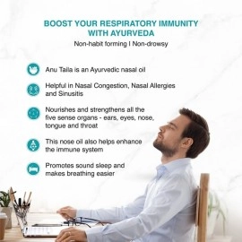 Maharishi Ayurveda Anu Taila | Unblocks Nasal Congestion| Effective in Migraine & Sinusitis |Improves Sensory Perceptions|Pure & Potent Herbs |10 ml - Pack of 6