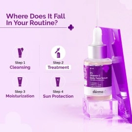 The Derma Co 5% Vitamin C Daily Face Serum with Ferulic Acid & Multivitamin for Skin Illumination - 30ml