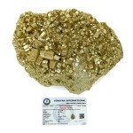 Crystu Natural Pyrite Rough Stone | Pyrite Raw Cluster from Peru | Weight 50 Carats Approx
