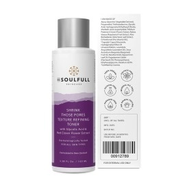 BE SOULFULL Texture Refining Toner for Open Pores, Oily, Acne Prone, Sensitive & Normal Skin, 100ml / 3.4 Fl Oz