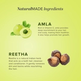 Khadi Natural Amla & Reetha Hair Conditioner | Hair Fall Rescue Formula | Nourishes Dry and Damaged Hair | Suitable for All Hair Types | 210ml
