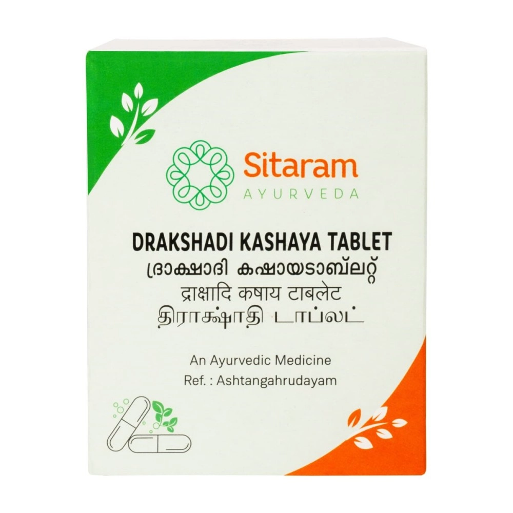 Sitaram Ayurveda Drakshadi Kashayam Tablets | Drakshadi Kashayam in Tablet Form (50 NOS)
