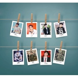 junkyard Pack of 16 BTS Polaroid lomo photocards for wall decor (size 3 X 4 inch)