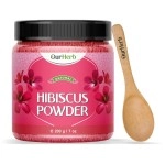 OurHerb  Organic Hibiscus Flower Powder for Face Pack and Hair Mask, Natural Pure Hibiscus Rosa-Sinensis Hair & Skin Care, Gudhal Ka Phool Powder For Dull Hair & Dry Scalp -200g