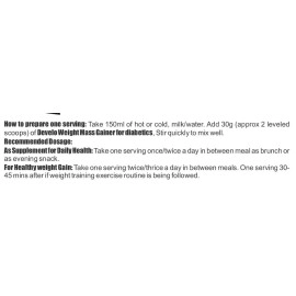 DEVELO Weight & Mass Gainer For Diabetics, Sugar Free Supplement For Diabetes Care, Weight & Muscle Gain - 1Kg Vanilla, Powder