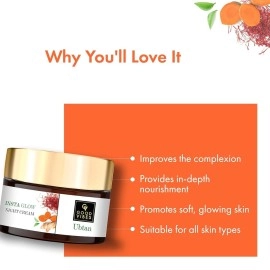 Good Vibes Ubtan Insta Glow Night Cream for All Skin Types Brightening face moisturizer with Turmeric, Saffron & Vitamin B3 No paraben, Sulphate & Mineral Oil skin illuminating & hydrating cream 50gm