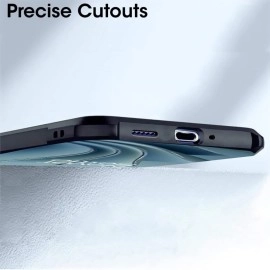 Fashionury TPU+Plastic Back Cover for OnePlus 10 Pro 5G Shockproof Crystal Clear | 360 Degree Protection | Protective Design | Transparent Back Case for OnePlus 10 Pro 5G (Black Bumper)