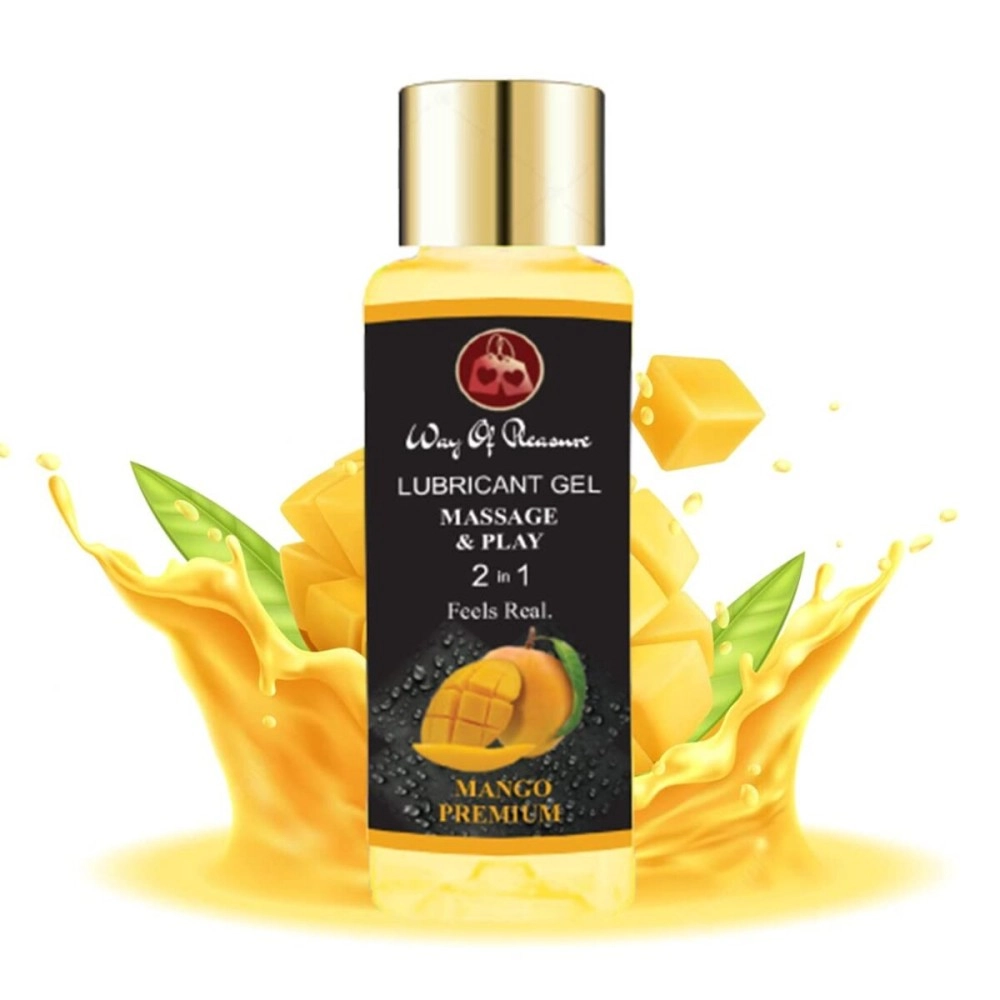 Way Of Pleasure Lubricant Massage & Play 2 in 1 Mango Flavour 50ml For Men & Women