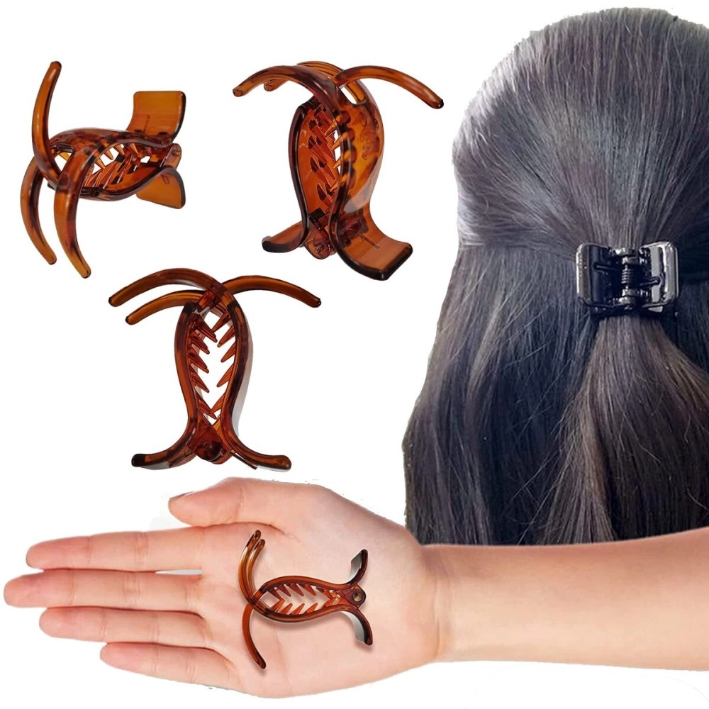 BIRDWARE hair Clips For Women 3 Pcs Butterfly hair Clips hair Accessories For Girls Claw Clips Fancy Korean Clutch Stylish Small hair clutchers