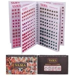 Vama Fashions Multicolour Plain Glitter Sparkle Shaded Crystal Diamond Stone bindi Booklet sticker for Women (Designer bindi book)